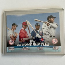 Topps Chrome 2001 Babe Ruth Mark McGwire Roger Maris Sammy Sosa #TC12