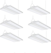 6Pack LED Linear High Bay Shop Light 150W Warehouse Garage Ceiling Lamp Fixture