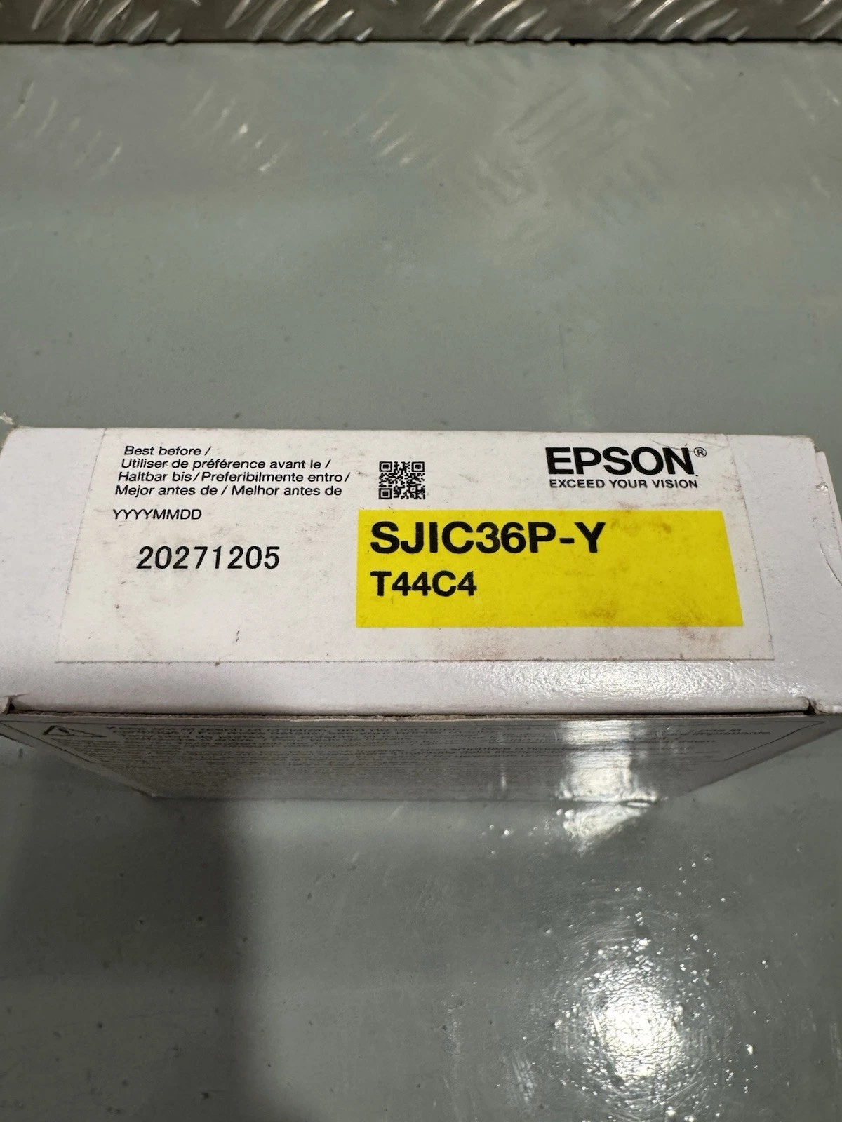 Genuine Epson SJIC36P-Y 80ml Yellow Ink Cartridge Brand New EXP 2027 5