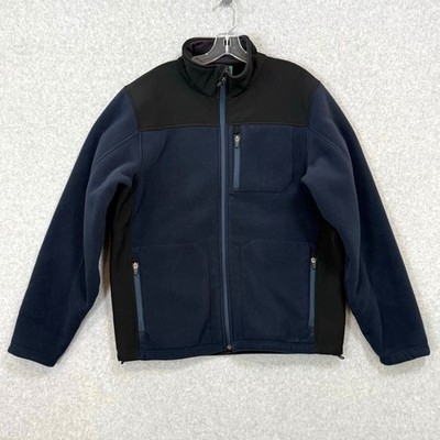 LL Bean Polartec Fleece Sherpa Lined Warm Up Jacket Size M Softshell Heritage 