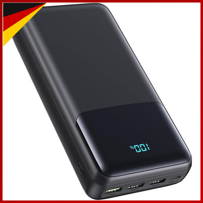 Powerbank 50000mAh 30W Schnellladung USB-C 4 Ausgänge LED Display für Handy