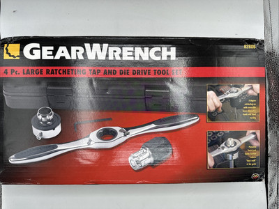 Ratcheting Tap and Die Tool GEARWRENCH 4 pcs Time Saving Shop Tool, NEW