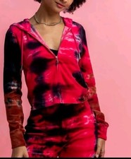 Tie Dye JUICY COUTURE Veloure Tracksuit Size L-XL 2 Piece Set