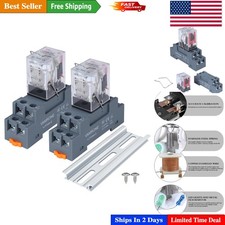 Professional Grade 8-Pin Electromagnetic Relay, 10 AMP with LED Signal Lamp