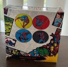 surreal entertainment spider-man 2019 print ceramic coasters