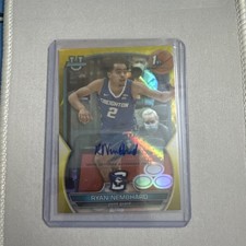 2022-23 Bowman U Chrome Prospect Yellow Refractor /75 Ryan Nembhard #96 Auto 3zq