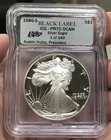 1986-S $1 American Silver Eagle ICG Proof PR70 DCAM AUSTIN HUTTO Black Label