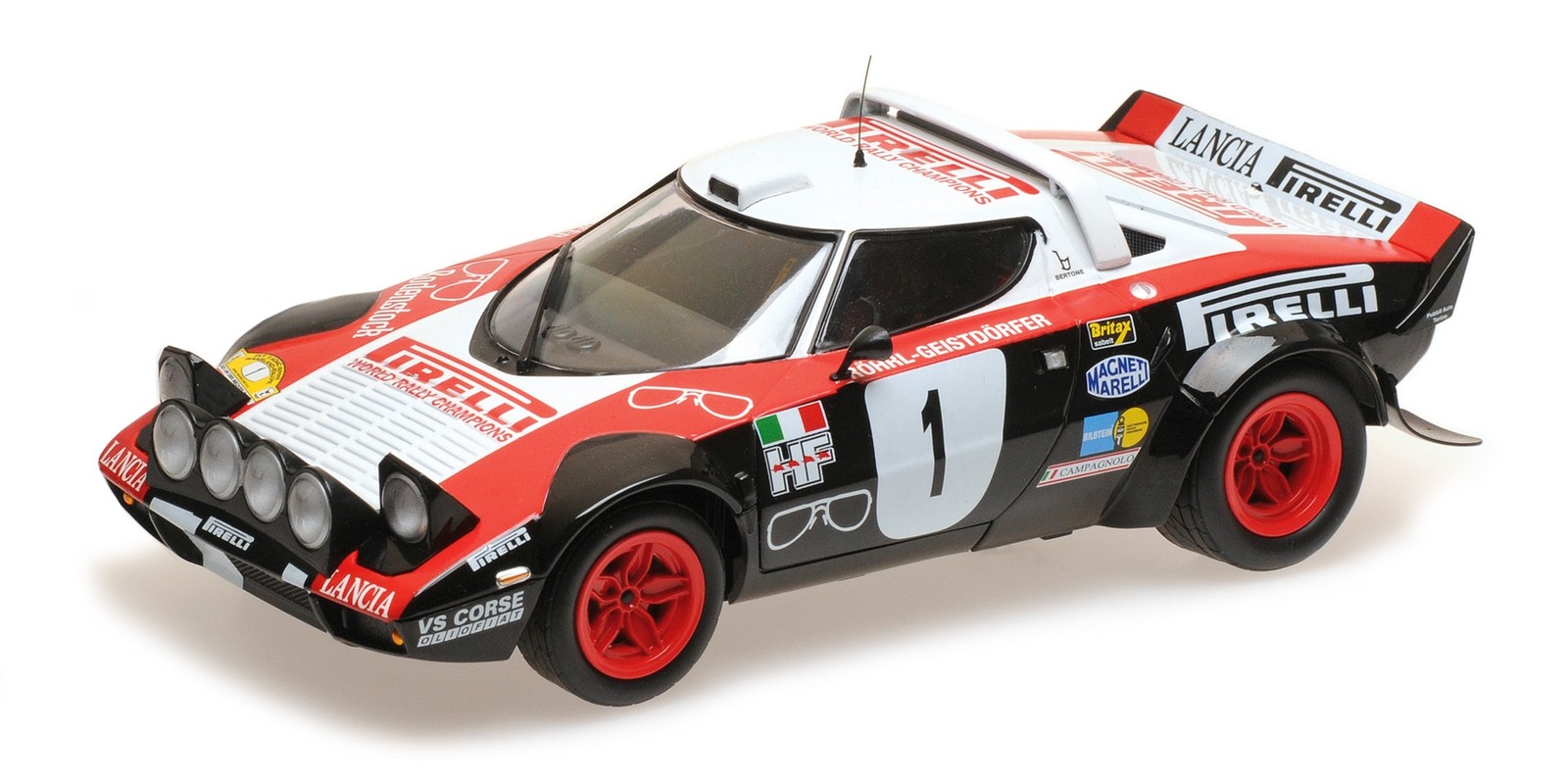 MINICHAMPS 155781701 1:18 LANCIA STRATOS - LANCIA PIRELLI - RÖHRL/GEISTDÖRFER -