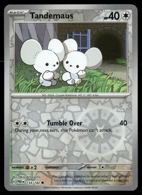 Tandemaus 154/182 Common Paradox Rift Pokemon Reverse Holo NM