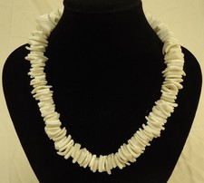 Shell Necklace Barrel Clasp 18 in