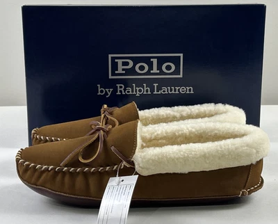 Polo Ralph Lauren Moccasin Brown Slippers for Men for sale | eBay