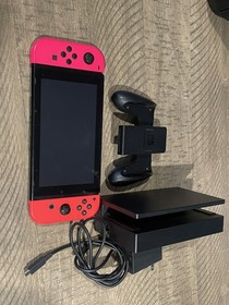 Nintendo Switch Handheld Console Neon Pink/Red Joy-Con 32GB 1080p NTSC 2020