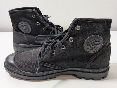 Palladium Pampa Hi Damen Größe UK 7 EUR 41 Triple Black Sneaker Stiefel. 