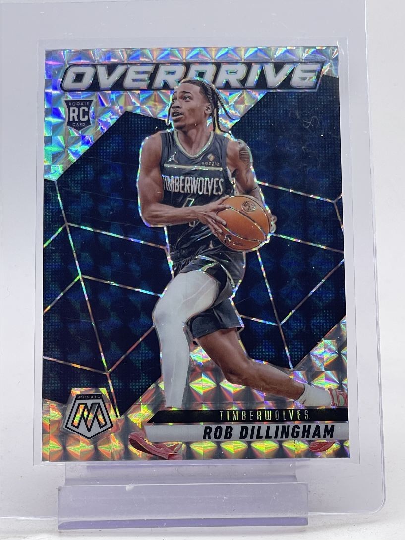 ROB DILLINGHAM 2024-25 MOSAIC OVERDRIVE ROOKIE SILVER PRIZM RC Q6084