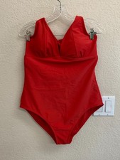 Shade Shore Red Halter Swimsuit Size 16 NWT List 40