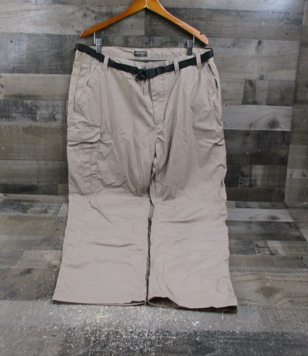 Craghoppers Pants Mens 38 Long Cargo Hiking Belted Pockets Lightweight Outdoor