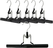 Mawa by Reston Lloyd Non-Slip Space-Saving Clothes Hanger Style M/26, Black 