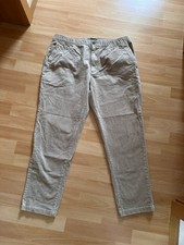 ZARA feste Kord-Hose im CHINO-Style Gr. XL Teilgummizug im Bund neuwertig beige