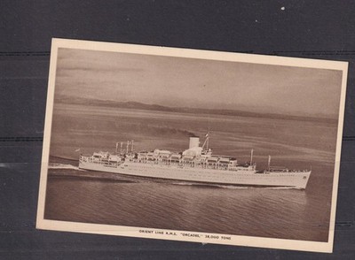 GREAT BRITAIN'' RMS ORCADES '', ORIENT LINE, c1945 ppc., unused.