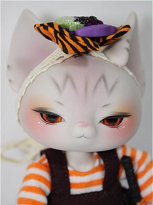 Dear Mine ICASSO BEANS lavender skin Halloween pumpkin Ver Limited RARE BJD Doll