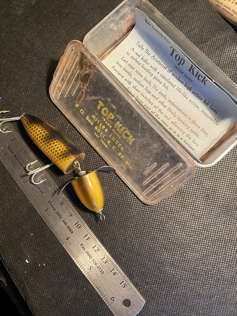 Lot De Leurres De Pêche Vintage Wonder - Crankbait - État D'usage (lot#19702)