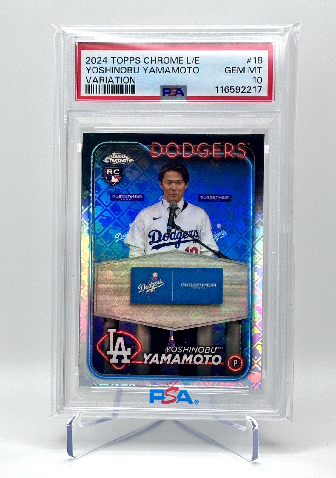 2024 Topps Chrome Logofractor Edition - Image Variation Yoshinobu Yamamoto (RC)
