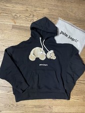 Palm Angels  Kill The Bear  Pullover Cotton Hoodie Black Free Shipping 