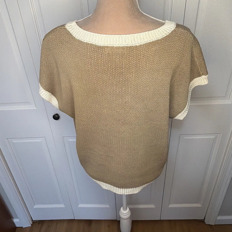 Suéter Top Herradura Para Mujer Talla Grande Cuello Redondo Tostado Neutro Azul Occidental Pimienta  Foto 4 de 4