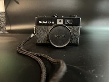 Rollei XF 35 Black Rangefinder 35mm Film Camera For Parts Or Repair