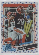 2023 Panini Donruss Optic Rated Rookie Stars Prizm DJ Turner #220 1eo9