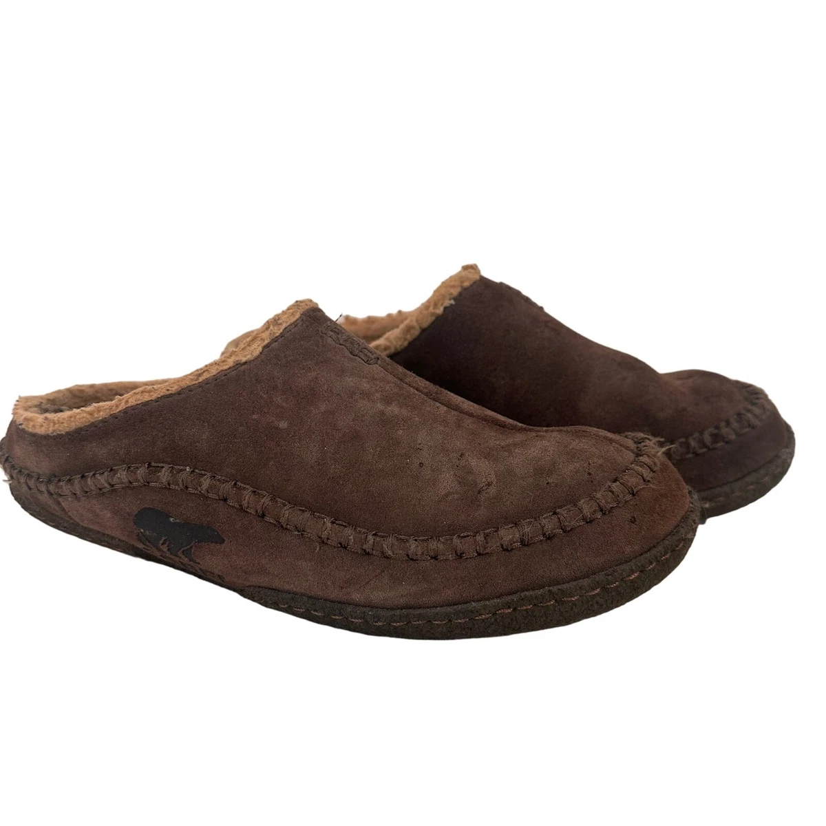 Sorel Tan Leather Slippers Size 10 Sorel Leather Upper Slippers for Men for sale | eBay main image 4