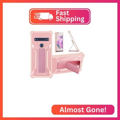Aroepurt Case for TCL 10L TCL 10l Phone Case Stand Cover [with Tempered Glass Sc