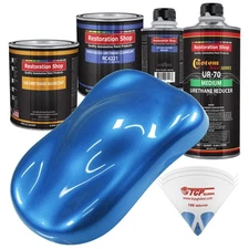 Restoration Shop-Fiji Blue Metallic Urethane Basecoat with Clearcoat Auto