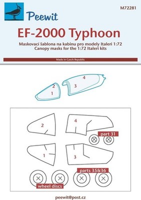 Canopy Mask: EF-2000 Typhoon - Italeri - / 1:72