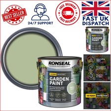 Ronseal Garden Paint Sapling Green 2.5L - Fade Resistant & Weatherproof