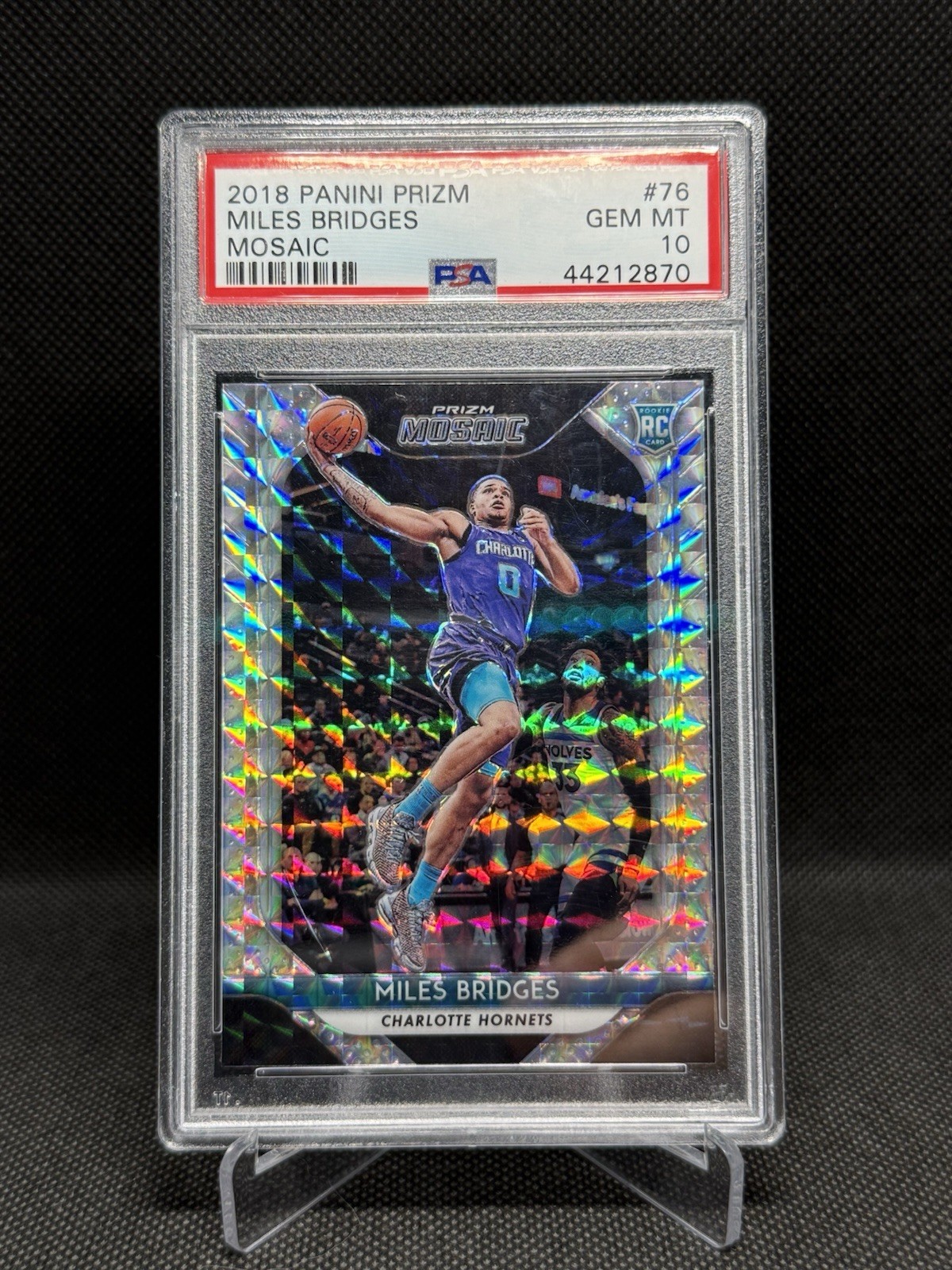 Miles Bridges 2018 Panini Prizm Mosaic Psa 10 Gem Mint #76 RC Rookie