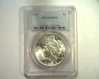 1923 PEACE SILVER DOLLAR PCGS MS64 NICE ORIGINAL COIN FROM BOBS COINS FAST SHIP