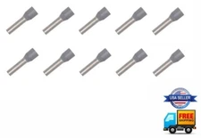 10pcs 12 Gauge Wire Ferrule Amplifier Speaker 12 AWG Tin Copper Amp Ferrules