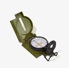 Wren Military Compass With Floating Luminous Dial Rugged Metal Case New In Box