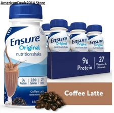 Ensure Original Nutrition Shake Coffee Latte 8 Fl Oz Choose 6 OR 30 Bottles