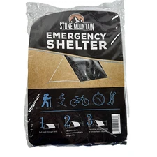 NEW VINTAGE Emergency Rain Shelter Thermal Tent 1-2 Person by Stone Mountain