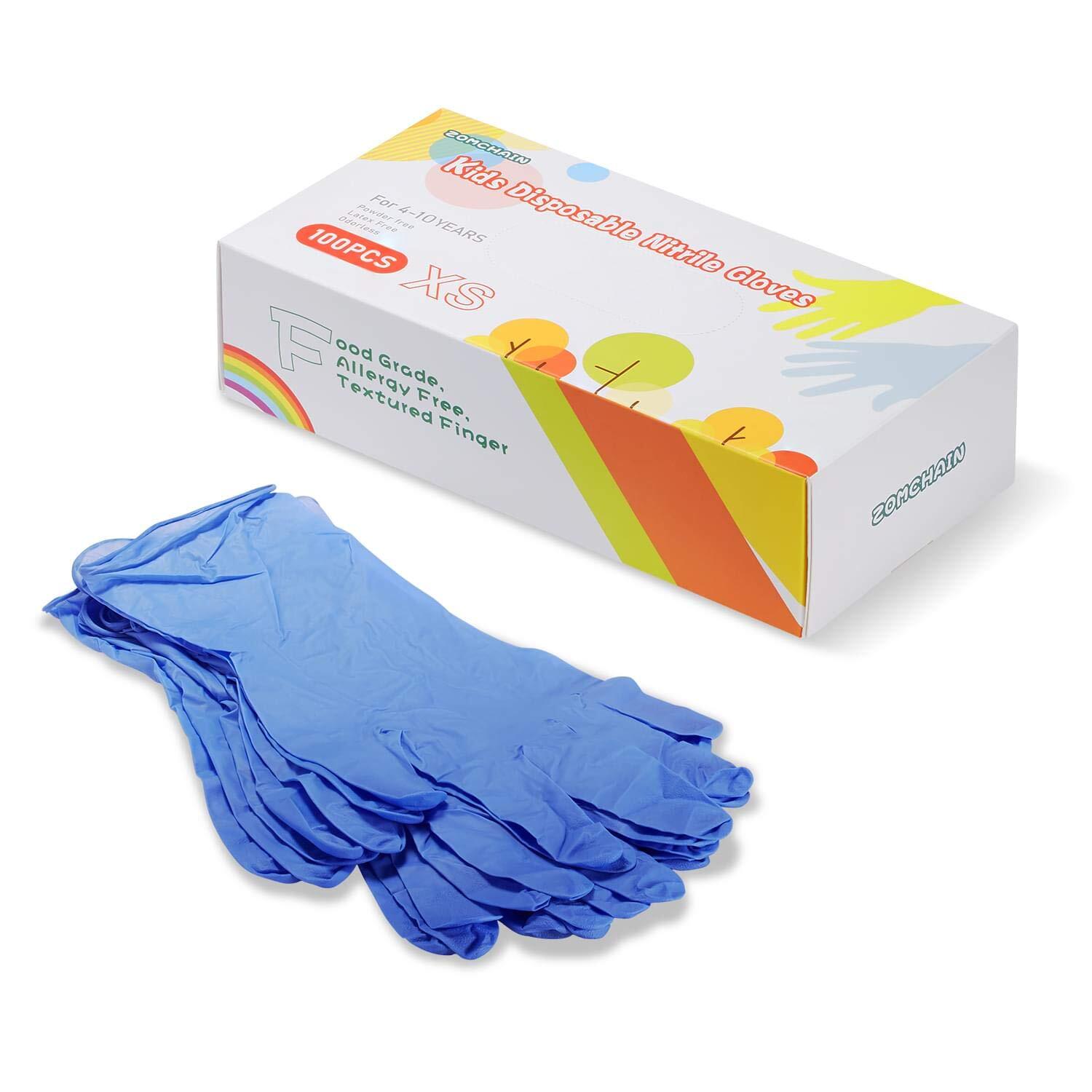 Gloves Disposable, Nitrile Gloves for 4-10 Years - Latex Free, Free - for Fes...-image