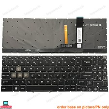 MSI MS-1585 1583 PULSE 15 B13V RGB backlit US keyboard