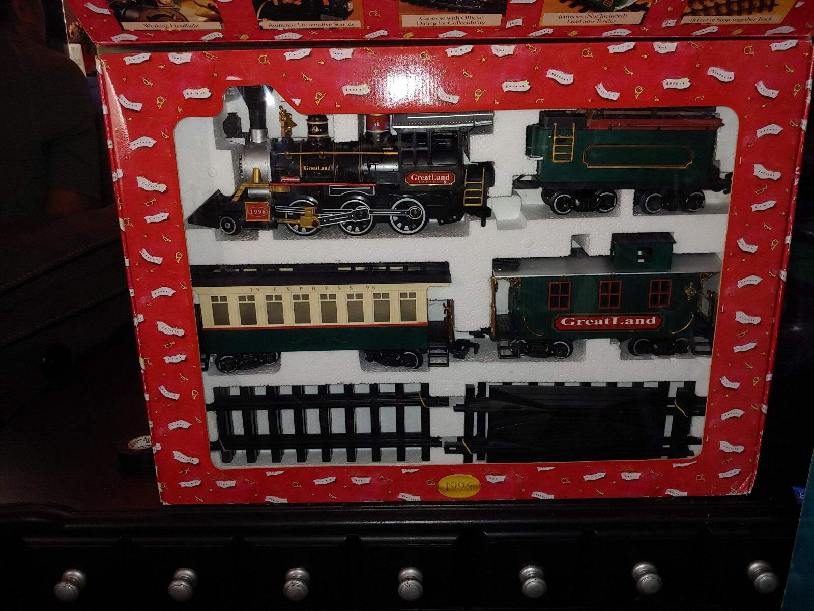 Greatland Holiday Express Train Set 1996 Battery Operated New in