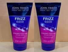 *PACK OF 2* John Frieda Frizz Ease Straight Fixation Styling Creme 5 oz 141 g