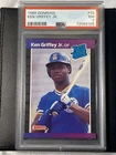 1989 Donruss Ken Griffey, Jr. ROOKIE HALL OF FAME PSA 7