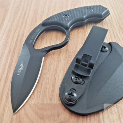 Regiment Blades Low Viz Fixed knife 2.5'' 8Cr14MoV Steel Blade Synthetic Handle