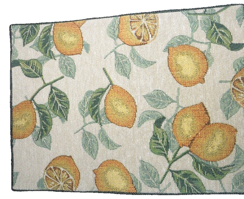 Lemons Placemats Set of 4 Tapestry Satin Backed 13x18" French Country Home - Picture 2 of 12