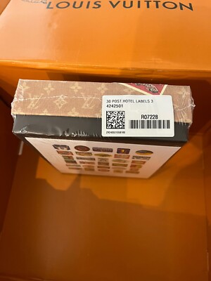 NEW Louis Vuitton Travel Hotel Labels Postcard Box for Suitcase or