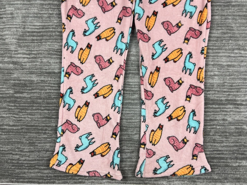 Брюки женские Bobbie Brooks 2X розовые пижама для сна ламы мягкие - Изображение 3 из 4